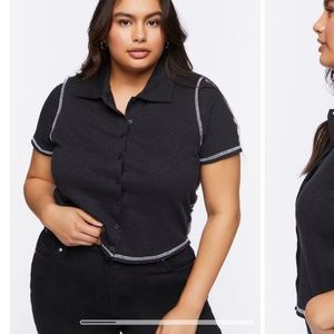 NWT black polo shirt